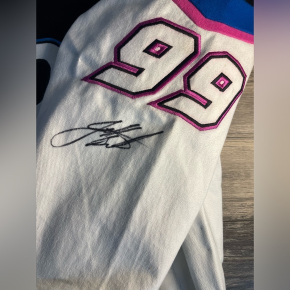 Vintage Autographed NASCAR 2000 Jeff Burton #99 Exide Adult XL Pit Jacket - Picture 3 of 14